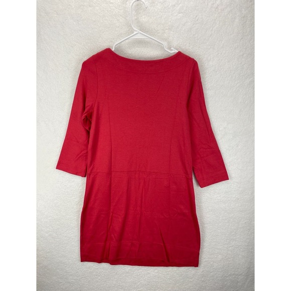 Marc by Marc Jacobs Shift Dress Women’s Size S Red Front Pockets Snap Detail - Picture 6 of 7